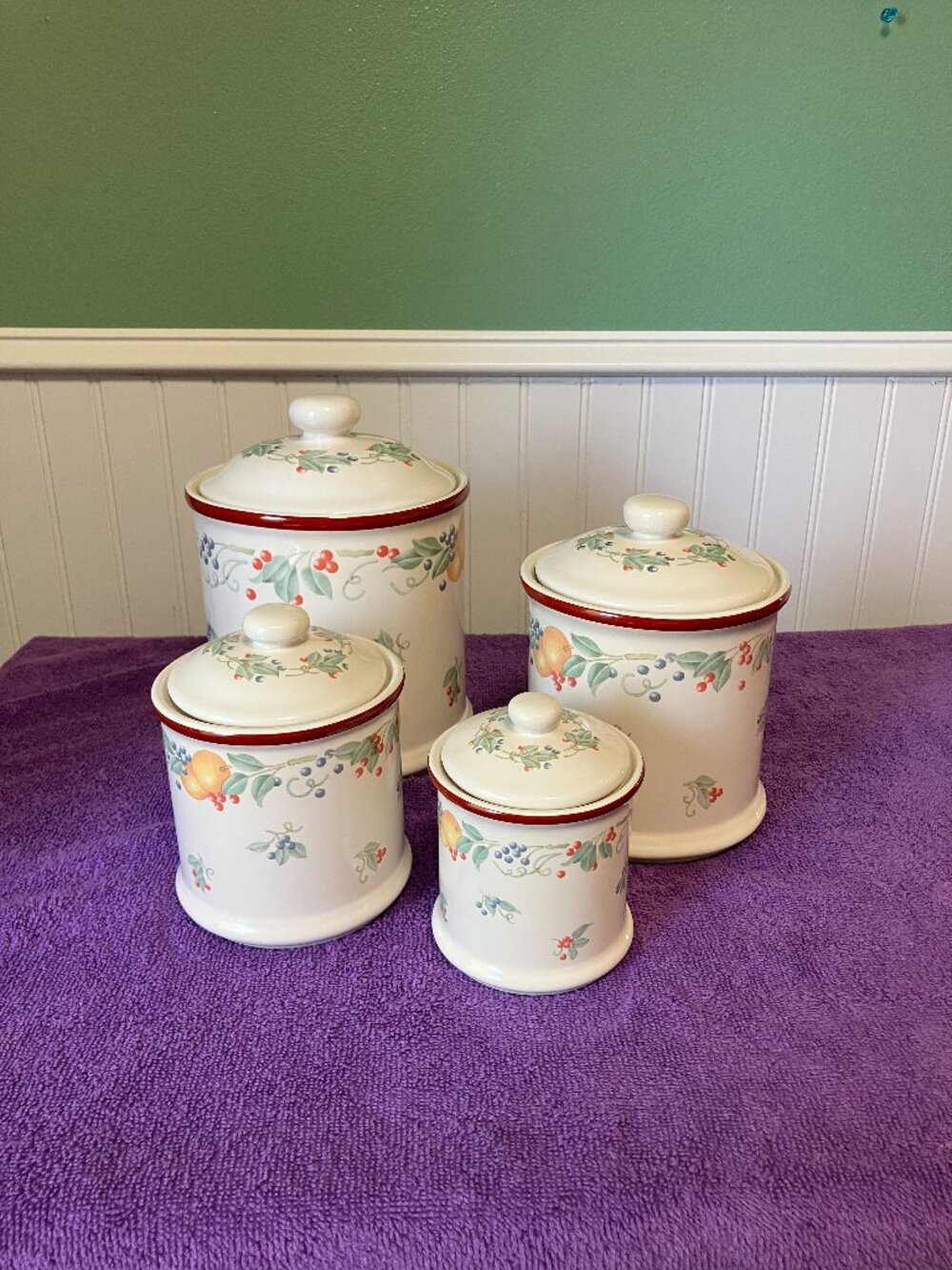 Corelle Abundance 4 Piece Canister Set